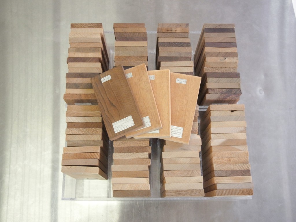 世界の木材200種の樹種見本帳 専用展示板セット