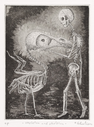skeleton and skeleton
