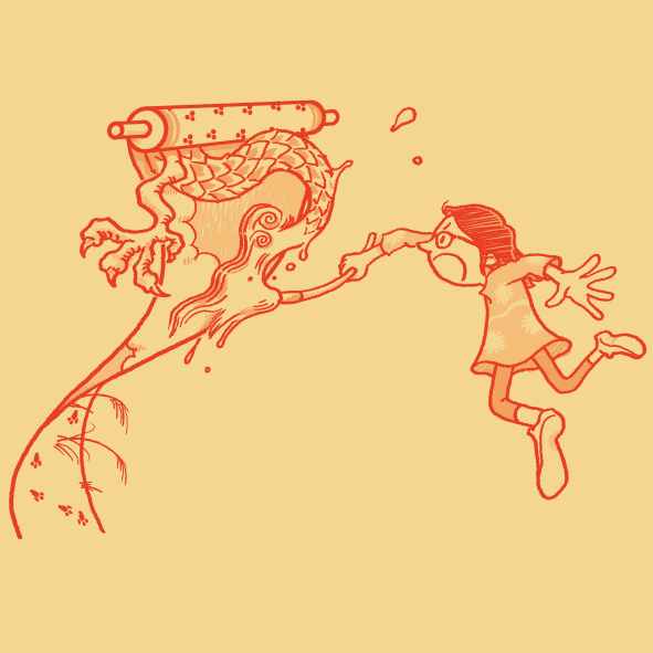 日本の美術に興味津津―絵巻物をつくろう