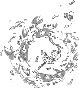 くるくるまわる、絵がまわる