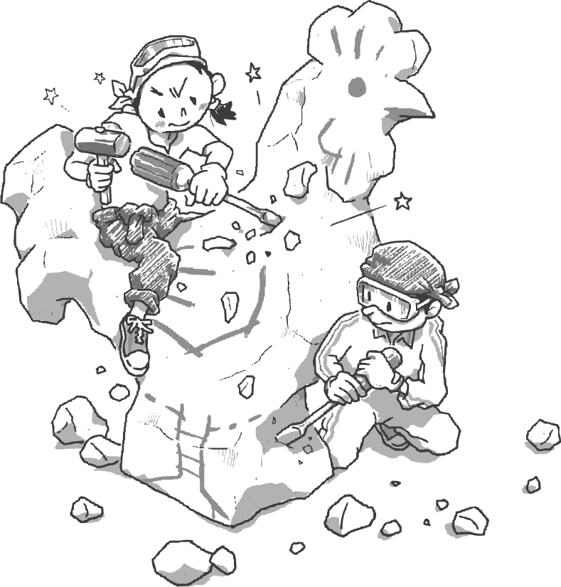 石の彫刻（ちょうこく）