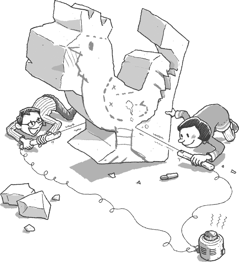 発泡（はっぽう）スチロールでレリーフをつくろう