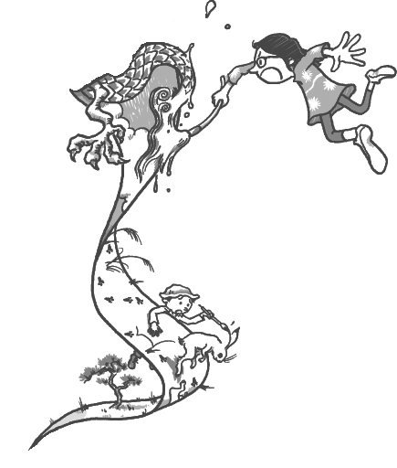 長い紙に描(えが)いてみよう、きみのお話