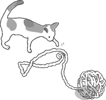 何で描（えが）いたっていいんだ、毛糸で描こう