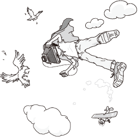 大きなカメラの不思議（ふしぎ）な世界