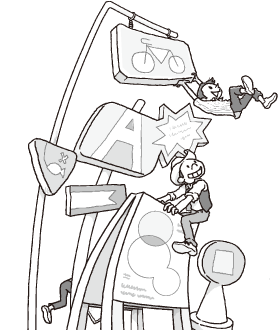 「つたえたいこと」、カンバンにしてみたら、なに見える!？ 