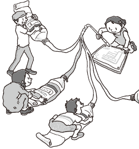 絵の具工場探検（たんけん）し、工場描（えが）いてみよう