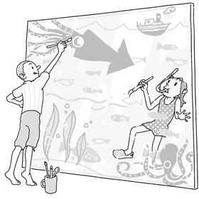 ガラスに描（えが）く、きみの○○