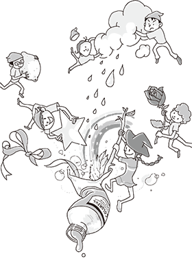 親子学級― 絵の具工場探検隊(たんけんたい)