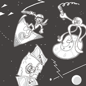 ○△□-紙のかたちが変わったら、 描（えが）くものが変わった