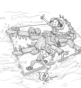 木片をつかって、凸凹絵（でこぼこえ）-レリーフ彫刻（ちょうこく）をつくろう