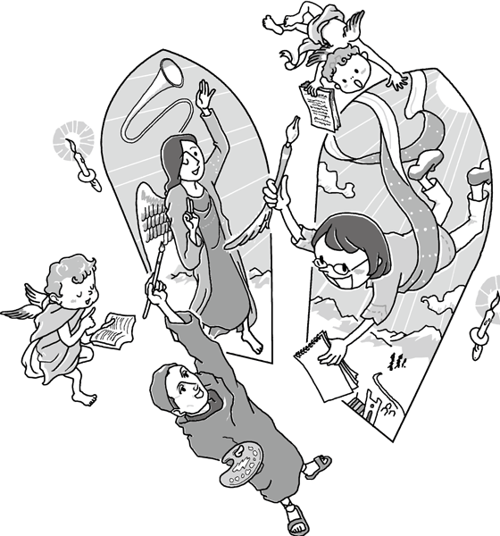 ヨーロッパの昔（むかし）の画家たちは  何をどのように描（えが）いたのかな？