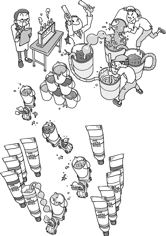 親子学級 絵の具工場探検隊（たんけんたい）