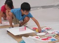 あれっ！？ つまようじが絵の具になって、絵に変わる